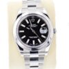 Rolex Watch Stainless Steel Fancy Black Dial